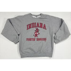 Indiana University Adult Medium Fightin' Hoosiers Pullover Crewneck Sweatshirt